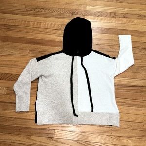 Bloomingdales Aqua Cozy Hooded Sweater